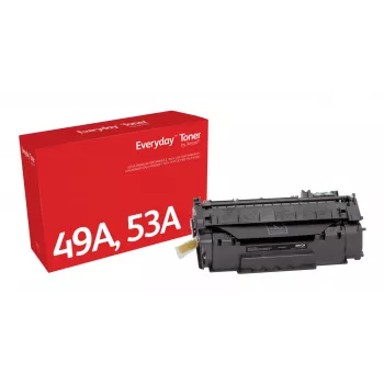 Juodas toneris Everyday™ Black Toner by Xerox, suderinamas su HP 49A 53A (Q5949A/Q7553A), standartinės talpos