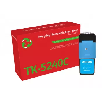 „Everyday™ Cyan“ perdirbtas toneras, suderinamas su Kyocera TK-5240C, standartinės talpos