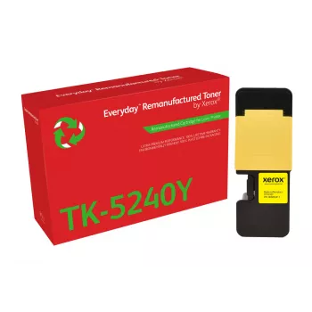 „Everyday™“ geltonas perdirbtas dažų kasetė, suderinama su Kyocera TK-5240Y, standartinės talpos