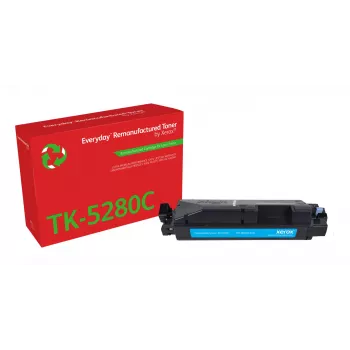Dažų kasetė „Everyday™ Cyan Remanufactured Toner by Xerox“, suderinama su Kyocera TK-5280C, standartinės talpos