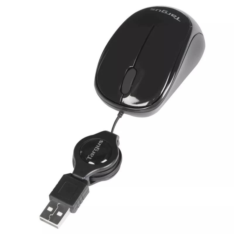 Targus AMU75EU pelė kelioninė Ambidextrous USB-A Blue Trace 1000 DPI
