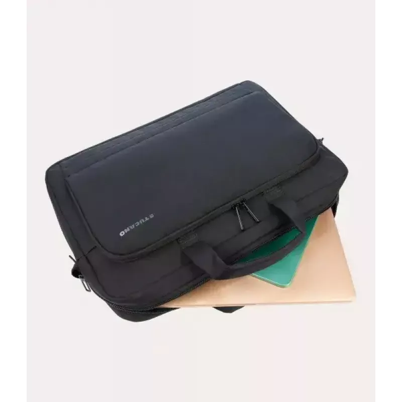 Apsipirkimo krepšys Tucano BORSA NB 17 perdirbtas plastikas Juoda Mėlyna
