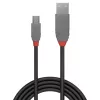Lindy 3 m USB 2.0 A tipo – Mini-B laidas, Anthra Line