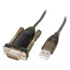 Lindy USB į RS-232 keitiklis Lite, pilka, permatoma, 1.5 m, USB-A, RS-232, kištukas-kištukas