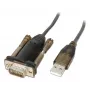 Lindy USB į RS-232 keitiklis Lite, pilka, permatoma, 1.5 m, USB-A, RS-232, kištukas-kištukas