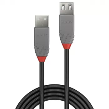 Lindy 3m USB 2.0 tipo A ilginimo laidas, Anthra Line