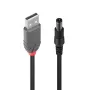 Lindy USB 2.0 Type A į 5,5 mm nuolatinės srovės kabelis, 1,5 m