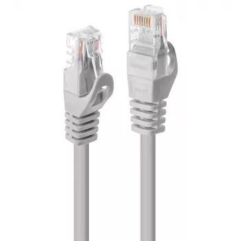 Tinklo kabelis Lindy 3 m Cat.5e RJ-45 U/UTP Pilka