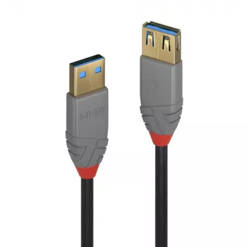 Lindy 1 m USB 3.2 Type A ilginamasis laidas, 5 Gbps, Anthra Line