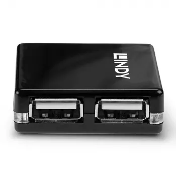 USB šakotuvas Lindy 4 prievadų USB 2.0 Mini Hub