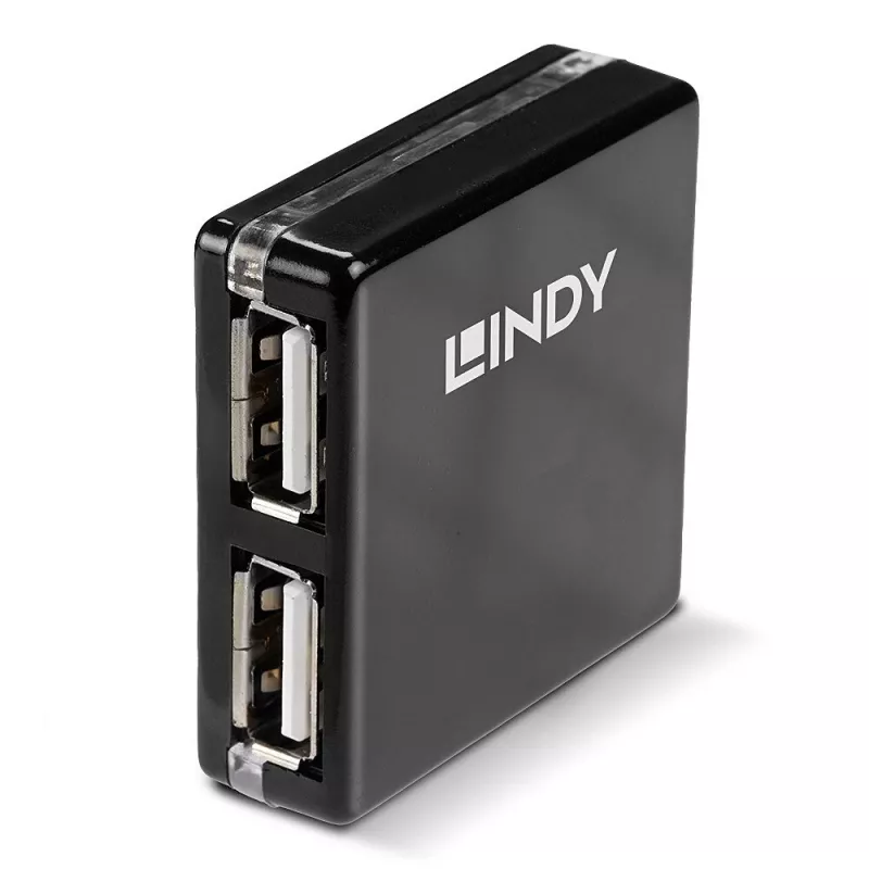 USB šakotuvas Lindy 4 prievadų USB 2.0 Mini Hub