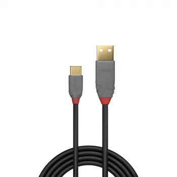 Lindy 1m USB 2.0 A tipo į C laidą, Anthra Line