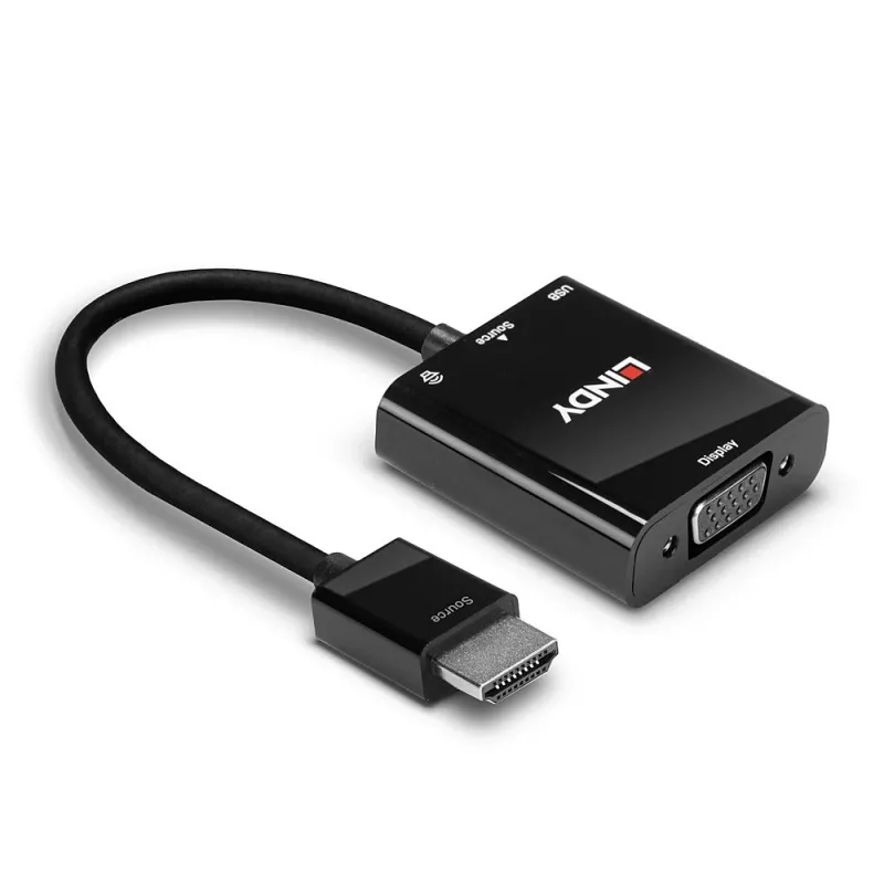 HDMI į VGA ir garso keitiklis Lindy 38285
