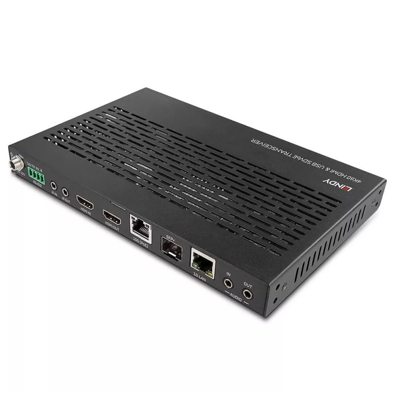 AV siųstuvas Lindy 4K60 HDMI ir USB SDVoE siųstuvas-imtuvas