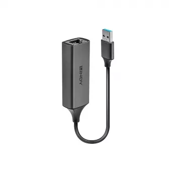 Lindy USB 3.0 Gigabit Ethernet keitiklis, laidinis, USB, Ethernet, 5000 Mbit/s, sidabrinis