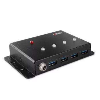 USB šakotuvas Lindy 4 prievadų USB 3.0 metalinis