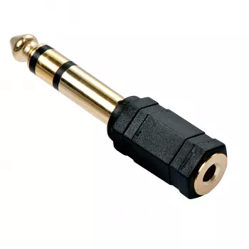 Lindy 3.5 mm stereo lizdas – 6.3 mm stereo kištukas adapteris, 35620
