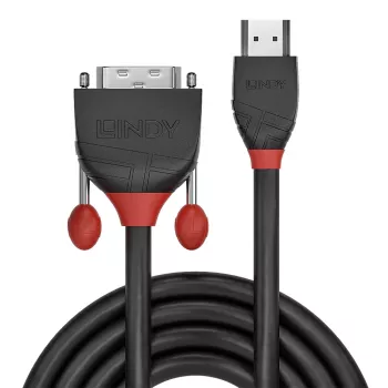 Lindy 3 m HDMI į DVI laidas, Black Line