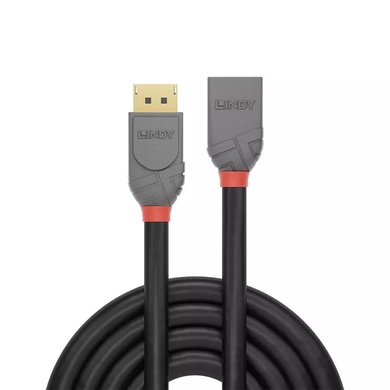 Lindy 3 m DisplayPort 1.4 ilginimo laidas, Anthra Line