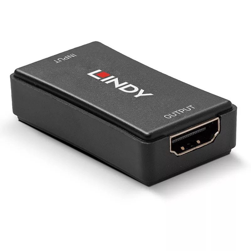 Lindy 50m HDMI 4K30 kartotuvas, HDCP 2.2, AV imtuvas, laidinis, juodas