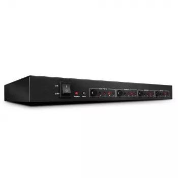 Lindy 4x4 HDMI 4K60 Matrica, HDMI, 4x HDMI, Metalas, 1080p, 2160p, DTS-HD, Dolby TrueHD, 12 V