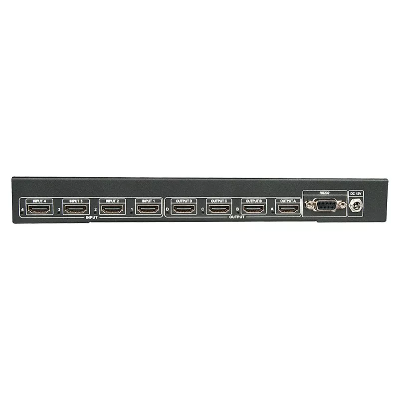 Lindy 4x4 HDMI 4K60 Matrica, HDMI, 4x HDMI, Metalas, 1080p, 2160p, DTS-HD, Dolby TrueHD, 12 V