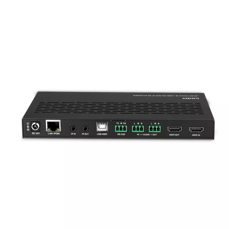 AV siųstuvas Lindy 4K30 HDMI ir USB per IP sistema – Enkoderis 3840 x 2160 pikselių