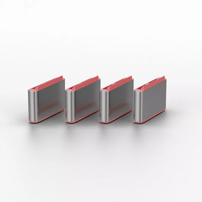 USB Type C prievado blokavimo raktas Lindy, 4 vnt., rožiniai