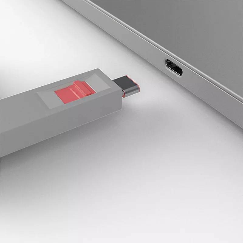 USB Type C prievado blokavimo raktas Lindy, 4 vnt., rožiniai