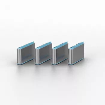USB Type-C prievado blokatorius Lindy raktų rinkinys 4 vnt. mėlyni
