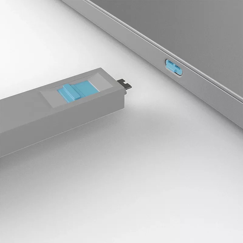 USB Type-C prievado blokatorius Lindy raktų rinkinys 4 vnt. mėlyni