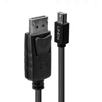 Lindy 2 m Mini DisplayPort (vyriškas) į DisplayPort (vyrišką) juodas laidas