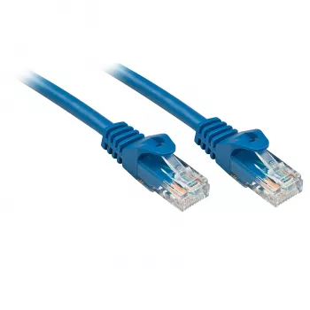 Lindy RJ-45/RJ-45 Cat6 0,5 m mėlynas tinklo kabelis U/UTP (neekranuotas)