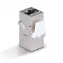 Lindy CAT 6A moteriškas keystone jungtuvas RJ-45 plokščias metalinis 1 vnt.