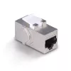 Lindy CAT 6A moteriškas keystone jungtuvas RJ-45 plokščias metalinis 1 vnt.