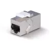 Lindy CAT 6A moteriškas keystone jungtuvas RJ-45 plokščias metalinis 1 vnt.