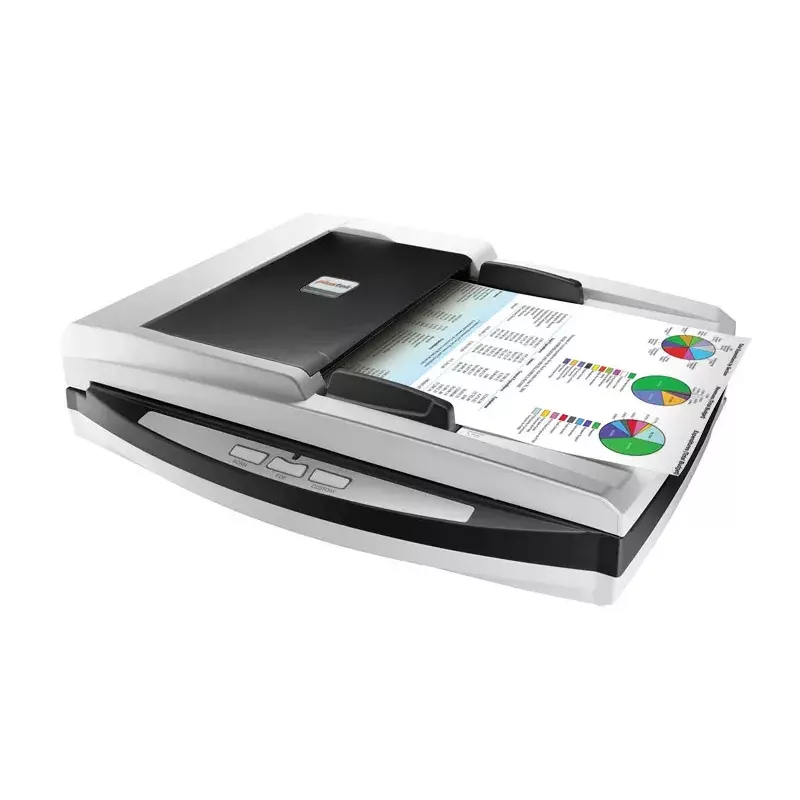 Plustek SmartOffice PL4080 ADF plokščiasis ir ADF skaitytuvas 600 x 600 DPI A4 juodas, pilkas
