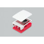Raspberry Pi 5 korpusas (dėklas), raudonas/baltas, su ventiliatoriumi (SC1159)