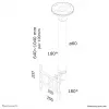 Neomounts FPMA-C200BLACK lubinis laikiklis monitoriui/TV 10-40 inch - aukštis 64-104 cm