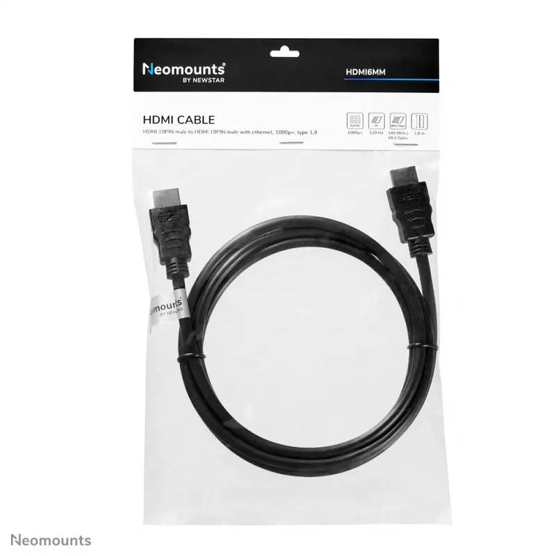 Neomounts HDMI6MM HDMI kabelis - 1,8 metro