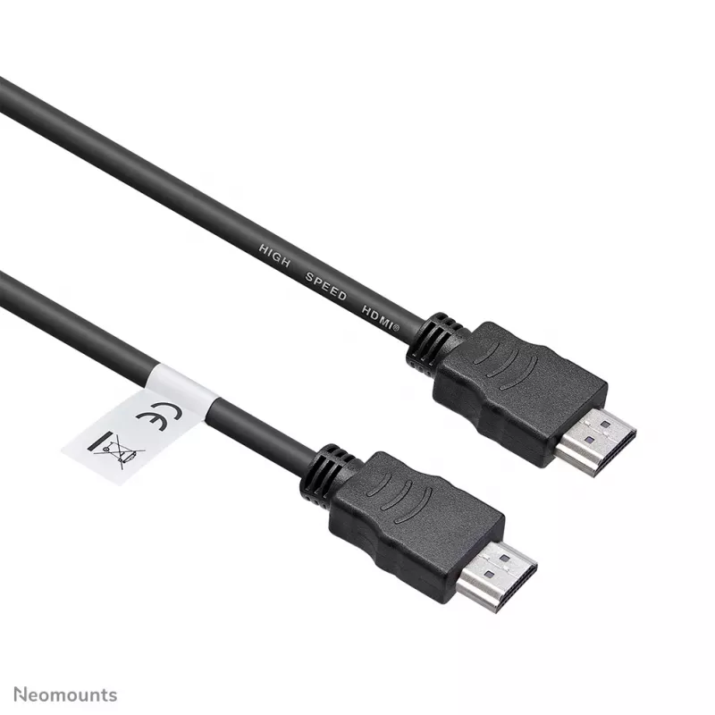 Neomounts HDMI35MM HDMI laidas - 10 metrų, 10 m, HDMI A tipo (standartinis), HDMI A tipo (standartinis), 10.2 Gbit/s, Juoda