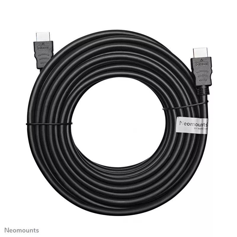 Neomounts HDMI35MM HDMI laidas - 10 metrų, 10 m, HDMI A tipo (standartinis), HDMI A tipo (standartinis), 10.2 Gbit/s, Juoda