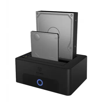 ICY BOX 2-jėjų dokavimo ir klonavimo stotelė 2,5 inch arba 3,5 inch SATA diskams su USB 3.0 sąsaja