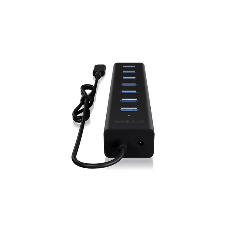 ICY BOX IB-HUB1700-C3 USB 3.2 Gen 1 (3.1 Gen 1) Type-C 5000 Mbit/s Juodas