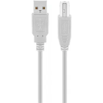USB A į USB B kabelis GOOBAY 68712, USB 2.0 HiSpeed, 1,8 m, pilka