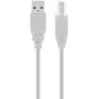 USB A į USB B kabelis GOOBAY 68712, USB 2.0 HiSpeed, 1,8 m, pilka