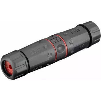 Jungtis Microconnect KON526 RJ-45 juoda