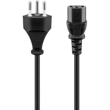 Maitinimo laidas Goobay 93617 Juodas 2m SEV 1011 IEC C13