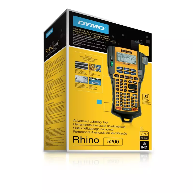 Etikečių spausdintuvas DYMO RHINO 5200 terminis perkėlimas 180 x 180 DPI