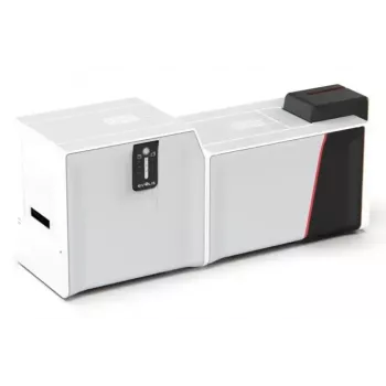 Plastikinių kortelių spausdintuvas Evolis Primacy 2 – dažų sublimacija / dervos terminis perkėlimas, 300 x 1200 DPI, 100 kortelių įvesties dėklas, Fast Ethernet